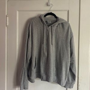 H&M Cropped Zip Up Sweatshirt XXL